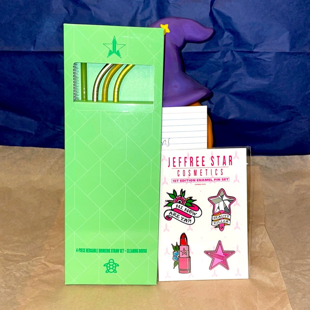 JSC pin set and Reusable drinking straw set